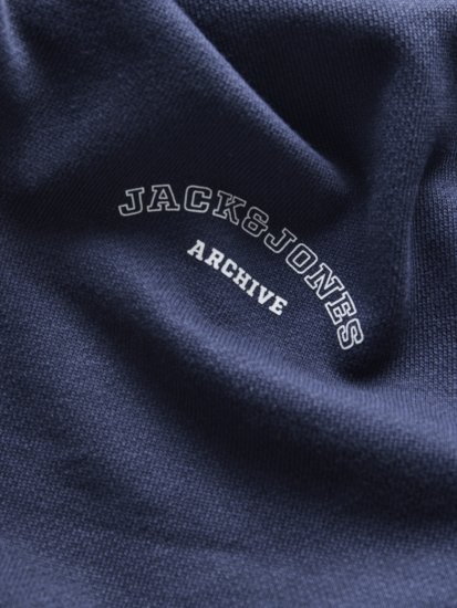 Jack & Jones College Logo Hoodie Navy - Pulovere & hanorace - Pulovere & Hanorace Bărbați Mărimi Mari