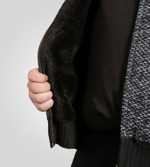 Duke Fareham Bonded Sherpa Lining Knitted Hoodie Grey - Pulovere & hanorace - Pulovere & Hanorace Bărbați Mărimi Mari