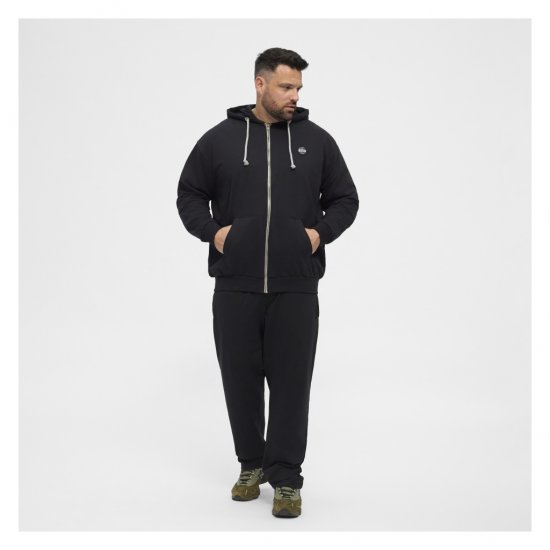 North Latitude Cardigan Hoodie Black - Pulovere & hanorace - Pulovere & Hanorace Bărbați Mărimi Mari