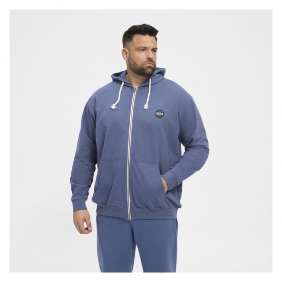 North Latitude Cardigan Hoodie Blue - Pulovere & hanorace - Pulovere & Hanorace Bărbați Mărimi Mari