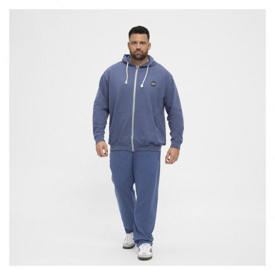 North Latitude Cardigan Hoodie Blue - Pulovere & hanorace - Pulovere & Hanorace Bărbați Mărimi Mari