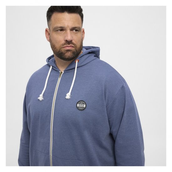 North Latitude Cardigan Hoodie Blue - Pulovere & hanorace - Pulovere & Hanorace Bărbați Mărimi Mari