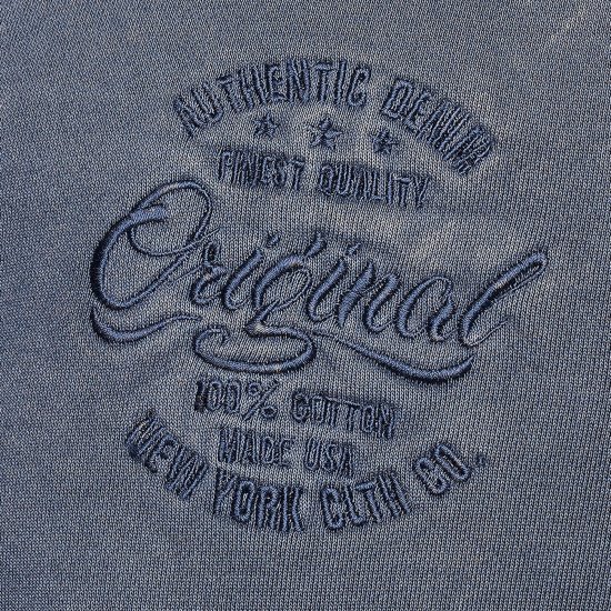 Kam Jeans 7082 Garment DYE with Zipper Hoodie Vintage Indigo - Pulovere & hanorace - Pulovere & Hanorace Bărbați Mărimi Mari
