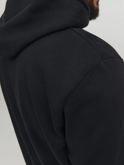 Jack & Jones Hunt Hoodie Black - Pulovere & hanorace - Pulovere & Hanorace Bărbați Mărimi Mari