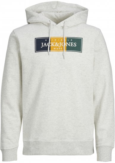 Jack & Jones Codyy Hoodie White - Pulovere & hanorace - Pulovere & Hanorace Bărbați Mărimi Mari