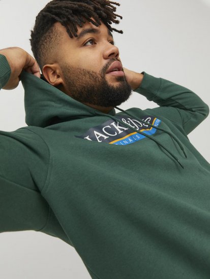 Jack & Jones Codyy Hoodie Green - Pulovere & hanorace - Pulovere & Hanorace Bărbați Mărimi Mari