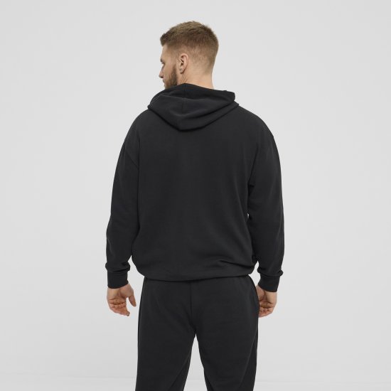 North Latitude Denim Hooded Full-Zip Sweatshirt Black TALL - TALL pulovere - 