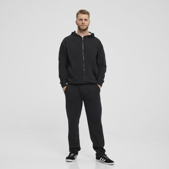 North Latitude Denim Hooded Full-Zip Sweatshirt Black TALL - TALL pulovere - 