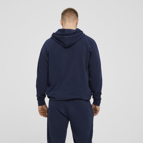 North Latitude Denim Hooded Full-Zip Sweatshirt Navy TALL - TALL pulovere - 