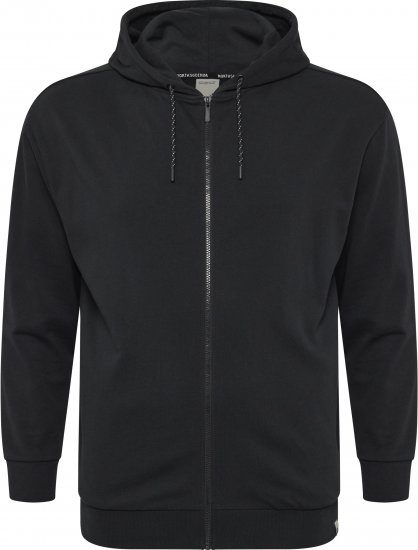 North Latitude Denim Hooded Full-Zip Sweatshirt Black TALL - TALL pulovere - 