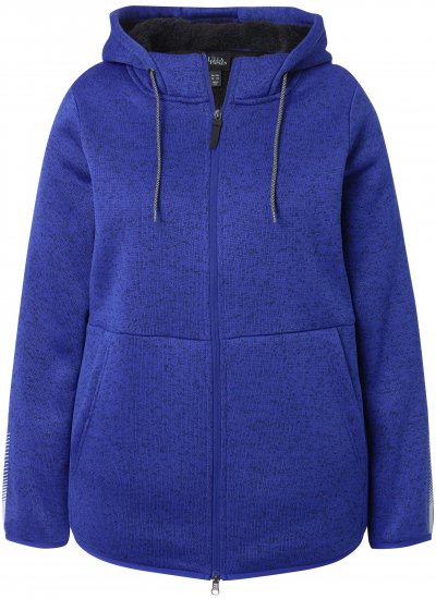 Ulla Popken Sweater Knit Fleece Hoodie Capri Blue - Pulovere & hanorace - 