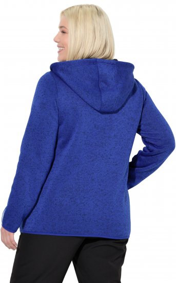 Ulla Popken Sweater Knit Fleece Hoodie Capri Blue - Pulovere & hanorace - 