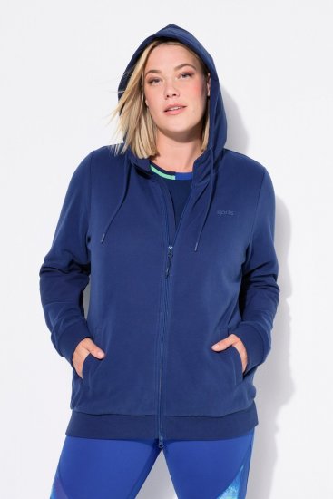 Ulla Popken Athletic Department Hoodie Navy - Pulovere & hanorace - Bluze, Hanorace & Tricotaje Comode