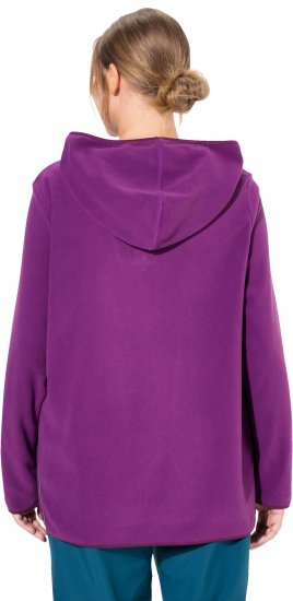 Ulla Popken Fleece Sweatshirt Hoodie Aubergine - Pulovere & hanorace - 