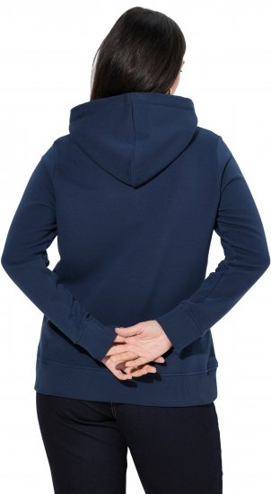 Ulla Popken Relaxed Fit Long Sleeve Hoodie Navy - Pulovere & hanorace - 