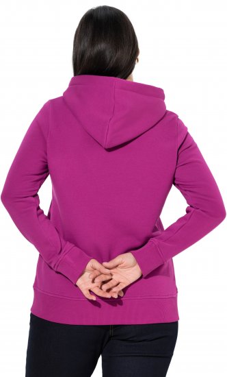 Ulla Popken Relaxed Fit Long Sleeve Hoodie Berry - Pulovere & hanorace - 