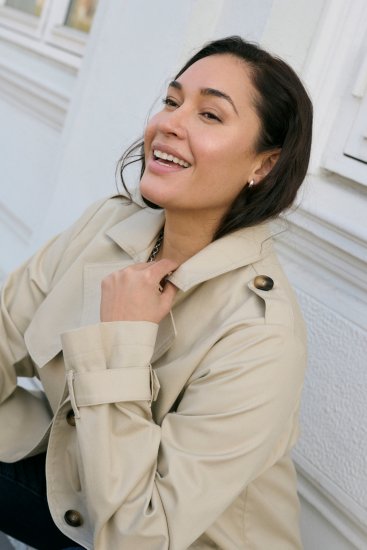 Kaffe Curve Tricia Jachetă Gri pluma - Geci & paltoane - 