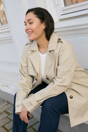 Kaffe Curve Tricia Jachetă Gri pluma - Geci & paltoane - 