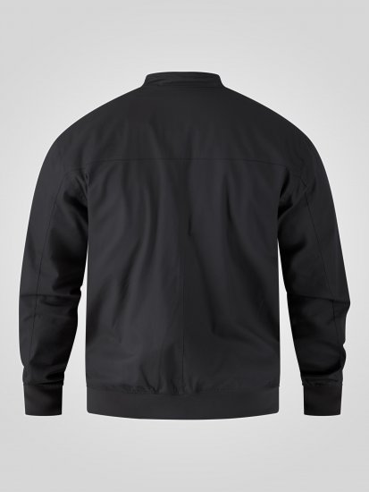 D555 Kent Elastic Rib Hem & Cuffs Harrington Jacket Black - Geci - Geci Bărbați Mărimi Mari