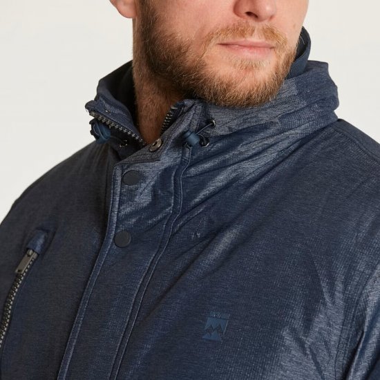 North Latitude 23134 Padded Jacket Waterproof 3K Navy - Geci - Geci Bărbați Mărimi Mari