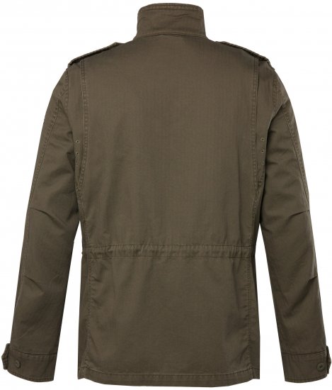 JP1880 Field Jacket with Badges Vintage Look TALL Moss Green - TALL geci - 