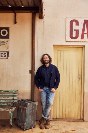 JP1880 Blouson Jacket FLEXNAMIC with Stand-up Collar Navy - Geci - Geci Bărbați Mărimi Mari