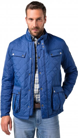JP1880 Quilted with Multiple Pockets Jacket Dark Blue - Geci - Geci Bărbați Mărimi Mari
