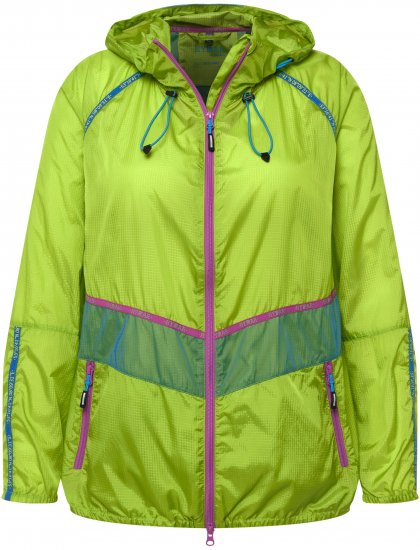 Ulla Popken Neon Rain Jacket Activewear Safety Yellow - Geci - 
