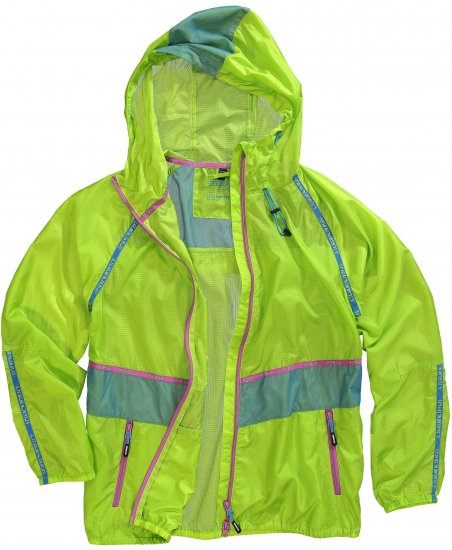 Ulla Popken Neon Rain Jacket Activewear Safety Yellow - Geci - 