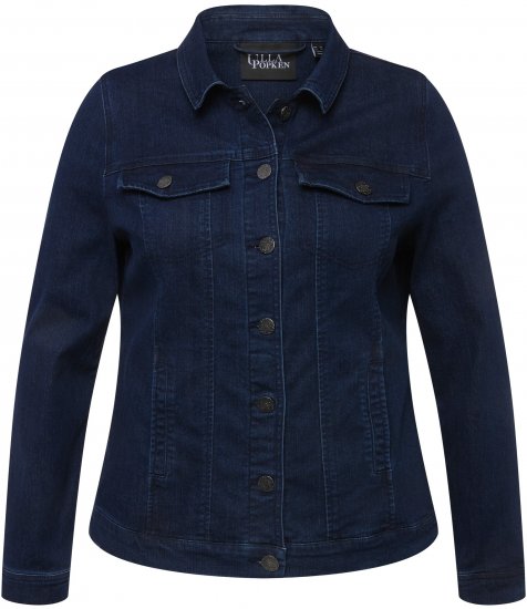 Ulla Popken Denim Jacket Blue Denim - Geci - 