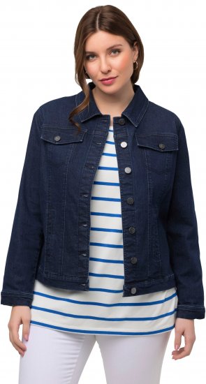 Ulla Popken Denim Jacket Blue Denim - Geci - 