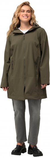 Ulla Popken Triple Function Softshell Jacket Loden Green - Geci - 