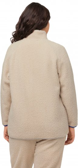 Ulla Popken Teddy Fleece Jacket Vanilla - Geci - 