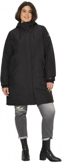 Ulla Popken HYPRAR Triple Function Weatherproof Jacket Black - Geci - 