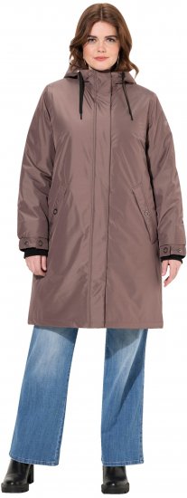 Ulla Popken HYPRAR Triple Function Weatherproof Jacket Taupe - Geci - 