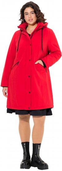 Ulla Popken HYPRAR Triple Function Weather Proof Coat Salsa Red - Ulla Popken - 