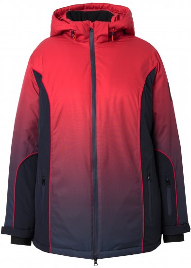 Ulla Popken Gradient Triple-Function Performance Ski Jacket Navy - Geci - 