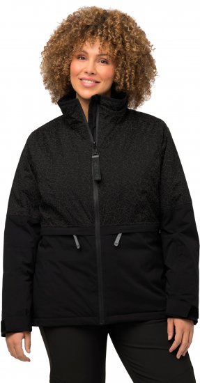 Ulla Popken HYPRAR Waterproof Running Jacket Black - Geci - 
