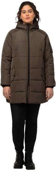 Ulla Popken HYPRAR Water Repellent Fully Lined Jacket Mocha - Geci - 