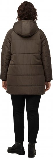 Ulla Popken HYPRAR Water Repellent Fully Lined Jacket Mocha - Geci - 