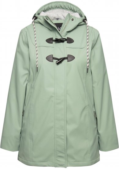 Ulla Popken HYPRAR Rain Jacket Mint Green - Geci - 