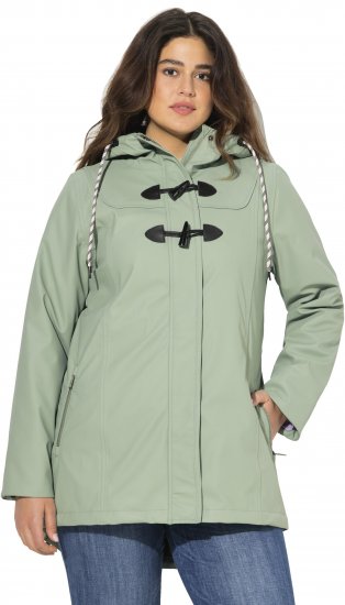 Ulla Popken HYPRAR Rain Jacket Mint Green - Geci - 