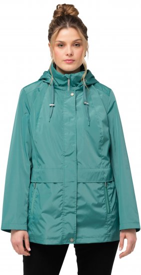 Ulla Popken HYPRAR Water-Repellent Windbreaker Soft Turquoise - Geci - 