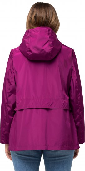 Ulla Popken HYPRAR Water-Repellent Windbreaker Berry - Geci - 