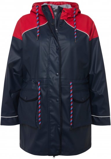 Ulla Popken HYPRAR Colorblock Triple Function Frisian Jacket Navy - Geci - 
