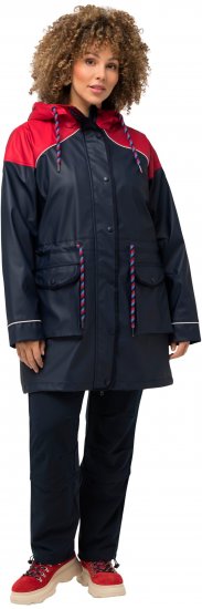 Ulla Popken HYPRAR Colorblock Triple Function Frisian Jacket Navy - Geci - 