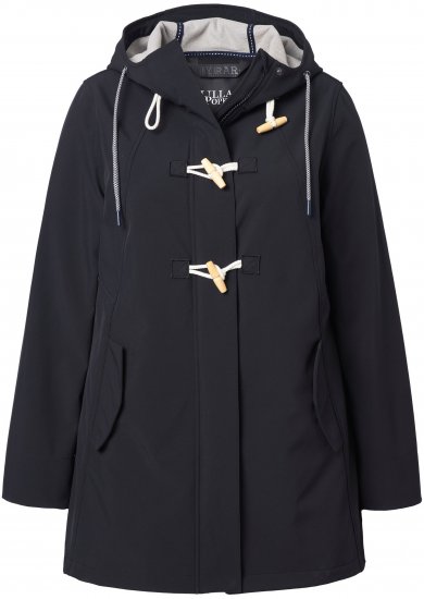 Ulla Popken HYPRAR Water-Repellent Softshell Jacket Black - Geci - 