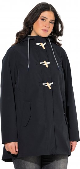 Ulla Popken HYPRAR Water-Repellent Softshell Jacket Black - Geci - 
