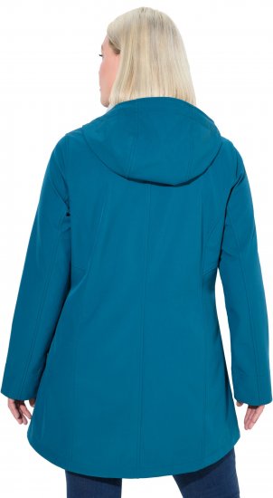 Ulla Popken HYPRAR Water-Repellent Softshell Jacket Teal - Geci - 