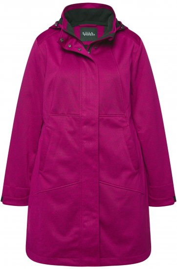 Ulla Popken HYPRAR Melange Softshell Jacket Berry - Geci - 